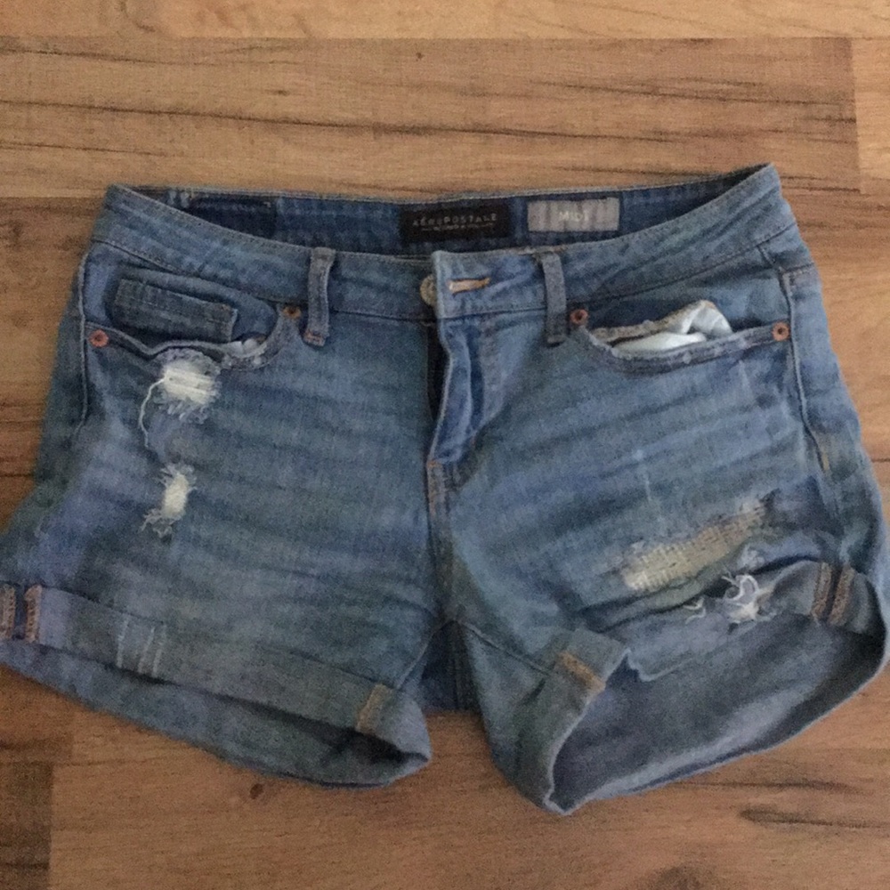 Aeropostale midi denim shorts